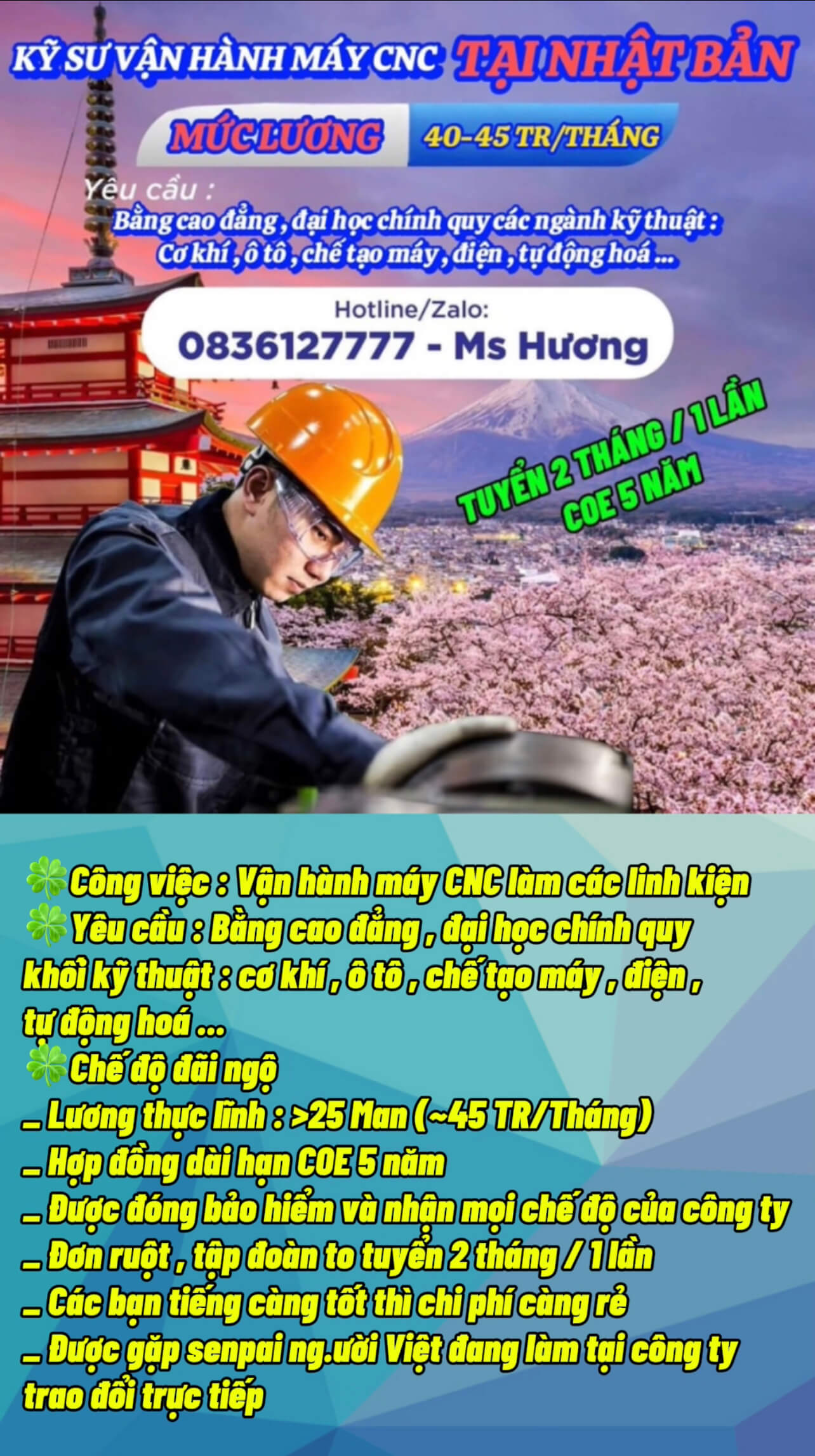 Tuyển dụng Kỹ Sư Nhật Bản